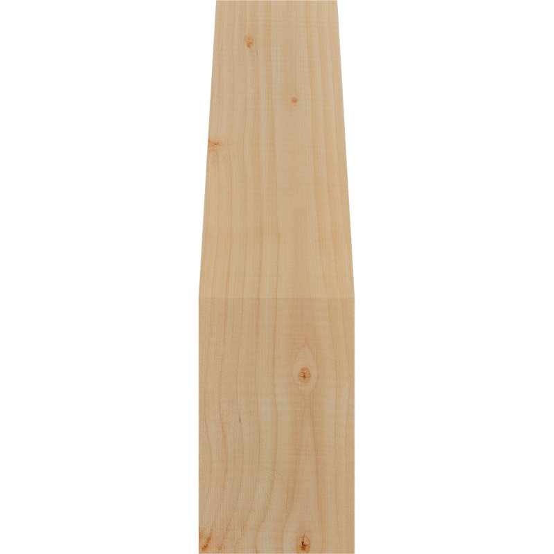 Attelle de genou olympique, Sapin de Douglas, Attelle lisse, H 22 po x l 5,5 po x P 10 po