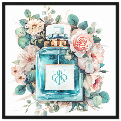 «Blue Perfume Floral Canvas Floral Glam Art» par Art Remedy