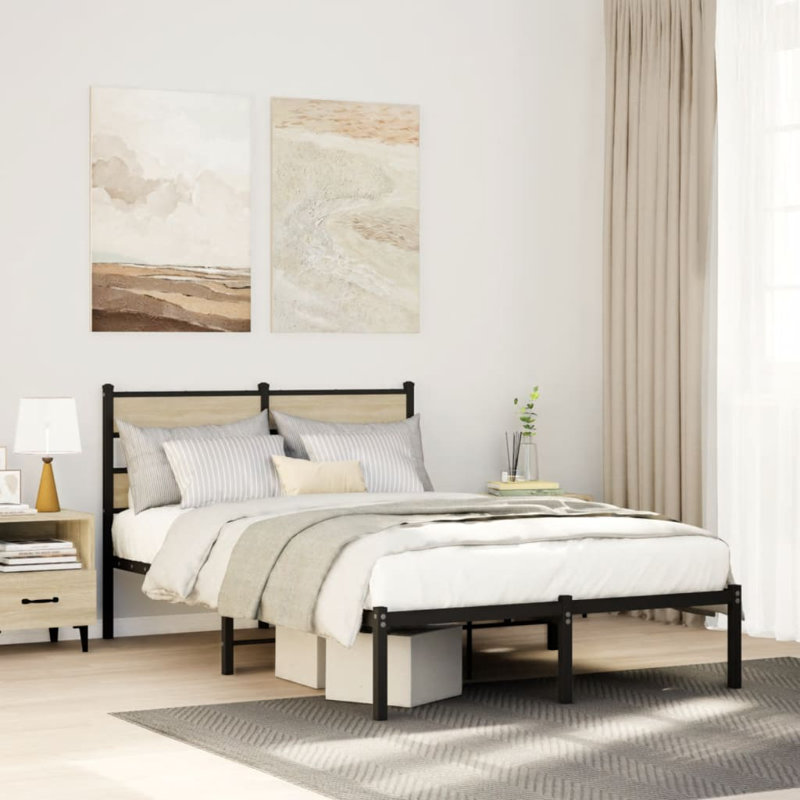 Alara Bed, 120 x 190 cm, Sonoma Oak