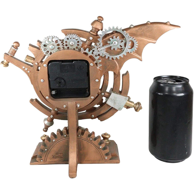 Jonesha Analogue Resin Quartz Movement / Crystal Tabletop Clock in Hand Painted