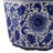 Stoneware Ceramic Planters with Scalloped Edge and Floral Relief Detail, Decorative Handcrafted Garden Accent Containers for Indoor or Outdoor Display, Set of 2
