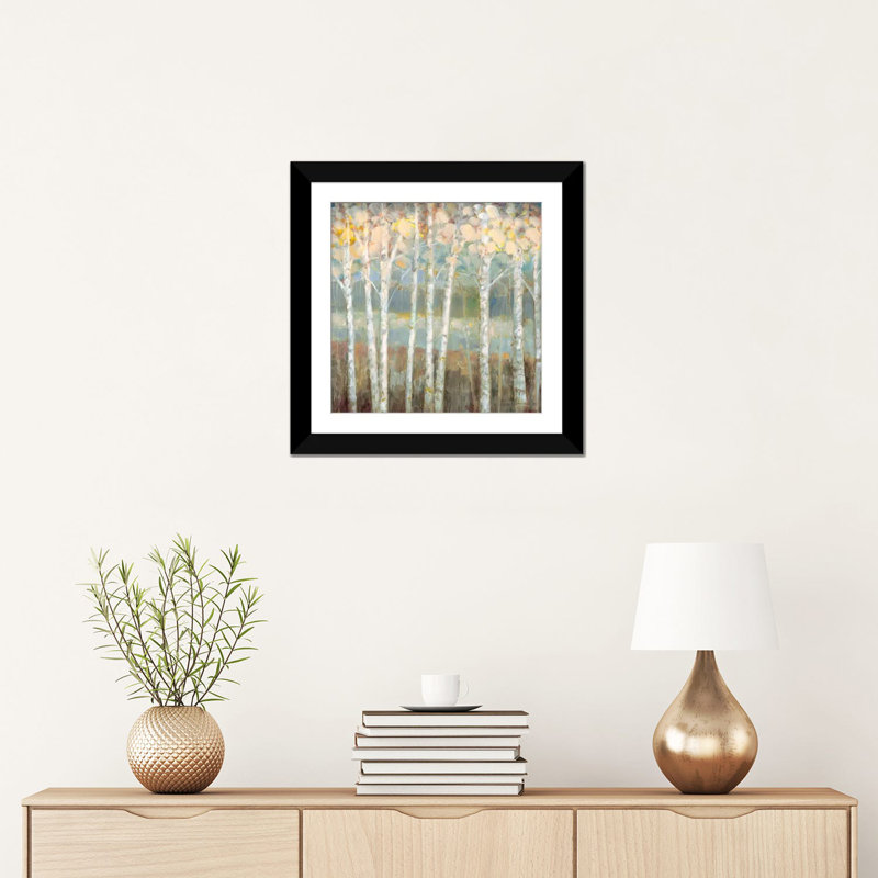 Nature's Palette I par Ruane Manning - reproduction d'art sur toile, H 16 po x l 16 po x P 1 po, Papier d'art encadré noir