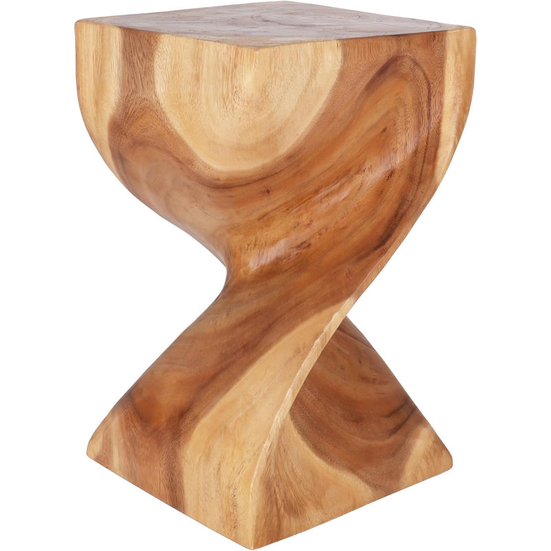 Wooden End Table - Unique Wooden Side Table - Mid Century Side Table - Saur Wood Side Table - Small Accent Table - Mid Century Modern Side Table