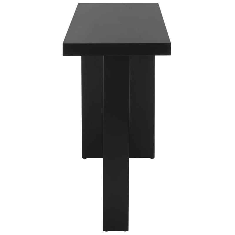 Aava 47" Solid Wood Console Table, Black