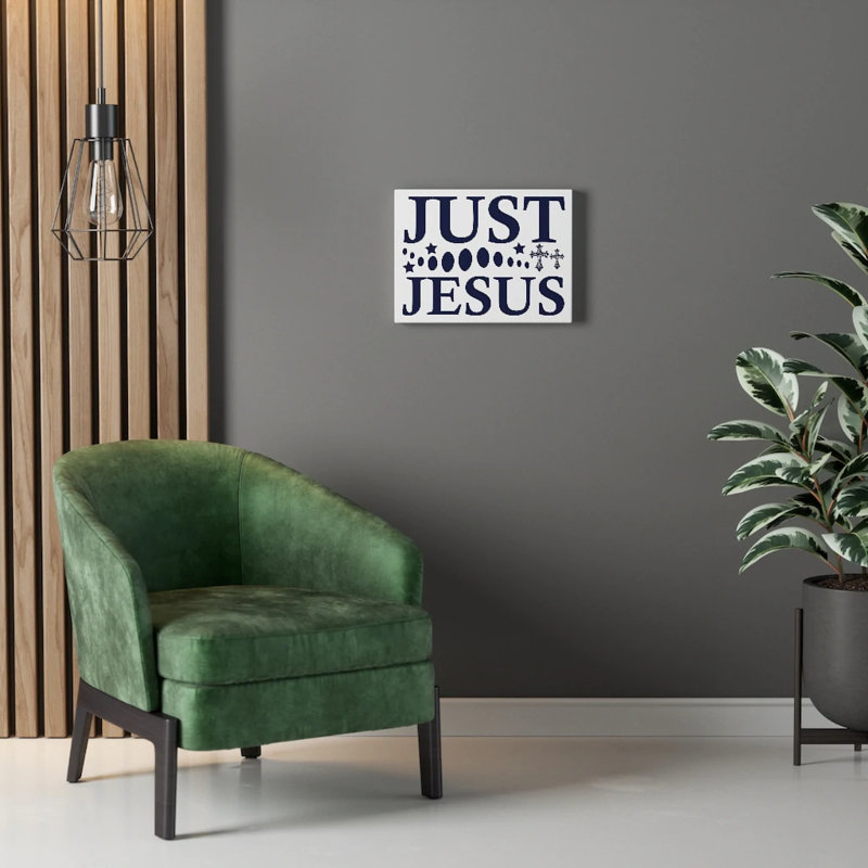 Just Jesus - Wrapped Canvas Print, 30cm H x 41cm W