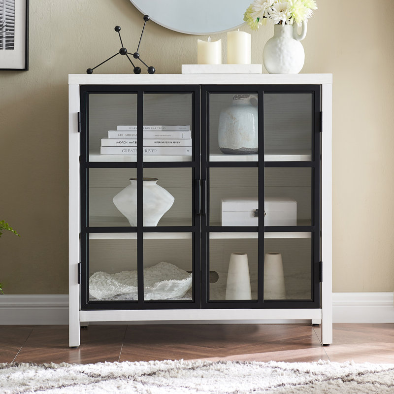 Adamariz 2 - Door Rectangle Accent Cabinet, White