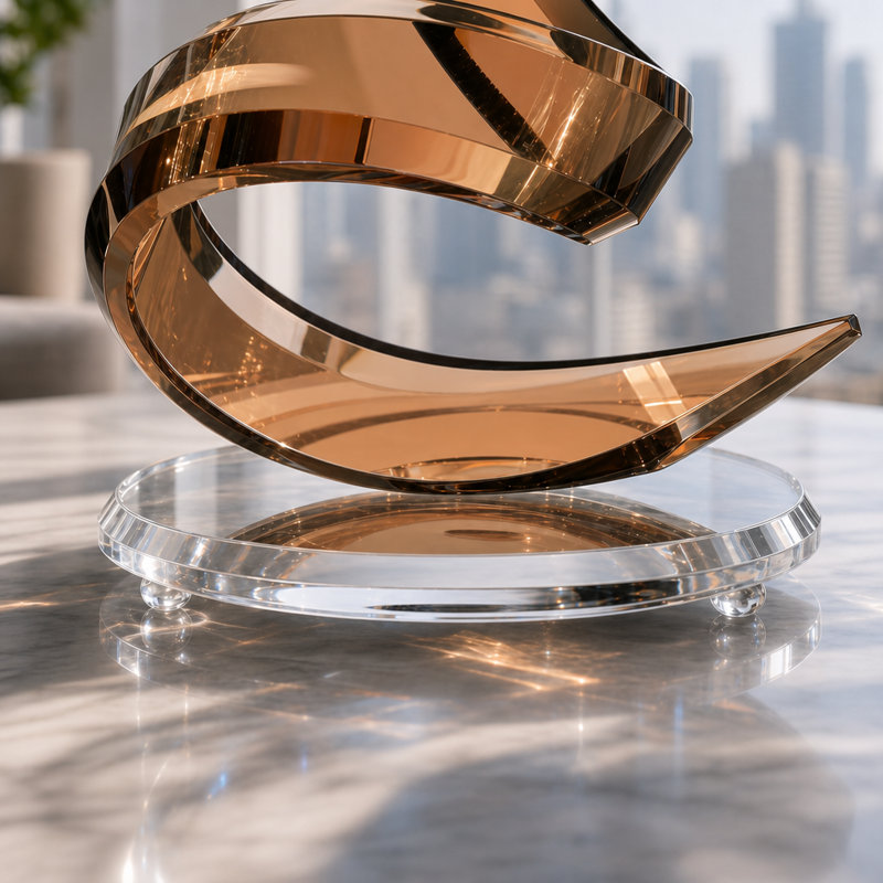 Zameir Abstract Figurines & Sculptures, Copper