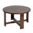 Elysa Elegant Acacia Trestle Round Coffee Table-2005853319