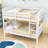 Full-Over-Full Bunk Bed With Ladder And Convertible Design-476502559