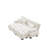 Cloud Couch Sleeper Sofa For Living Room, Chenille 2 Seater Sofa With 2 Lumbar Pillows And 2 Throw Pillows , Upholstered Wide Arm Sofa With 2 Ottomans,Chenille-337759730