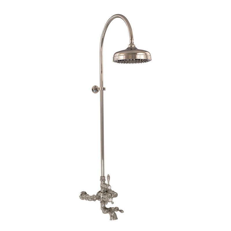 Thermostatic Shower System with Tub Spout (P1089) by Strom Living, Polished Nickel