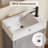16" Bathroom Vanity with Sink, Freestanding Wooden Cabinet with Soft‑Closing Door for Small Spaces-122459168