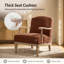 Chaise d'appoint de style campagnard avec accoudoirs en bois massif Williamstown l 27,75 po-1930579311