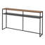  Yamazaki Home Tower Long Console Table For Entryway Or Hallways, Narrow Behind Sofa Table With Wooden Top And Metal Shelf - Shelf, 26" - Steel-99182031