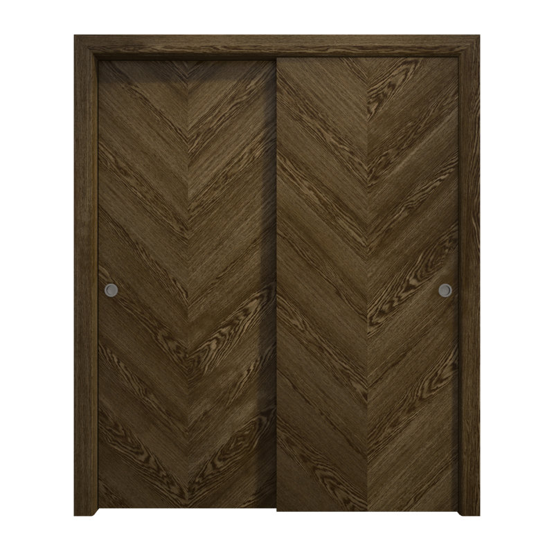 Portes coulissantes pour garde-robe coulissantes | Ego 5005 | Ensemble de quincaillerie Rails | Portes de garde-robe de chambre en bois massif