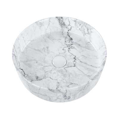 Metro Lane Darrik 16mm L x 16mm W Marble Ceramic Oval Sink
