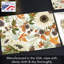 Plastic / Acrylic Floral Rectangle Placemat
