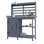 Banc de rempotage en bois avec rangement, poste de travail extérieur facile à nettoyer