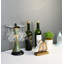 Porte-serviettes de table autoportant moderne avec motif de feuilles, distributeur de papier hygiénique de table, rangement pour serviettes de table - bronze