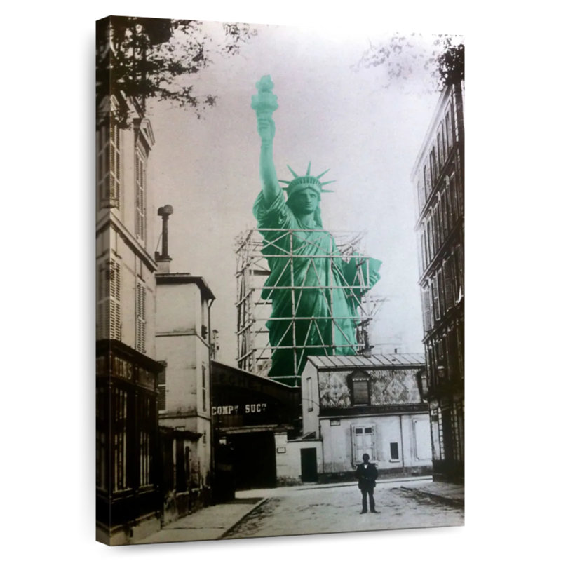 Aime Lady Liberty Construction 1885, H 39 po x l 26 po