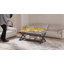 Table basse rectangulaire de 39,4 po de style rustique brun avec tablette de rangement pour le salon, capacité de charge de 350 lb, assemblage facile-604176735-604176733