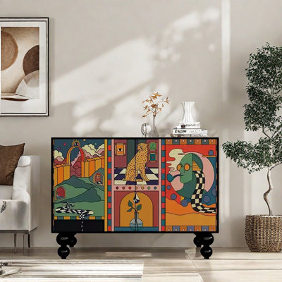 Characteristic Abstract Accent Cabinet