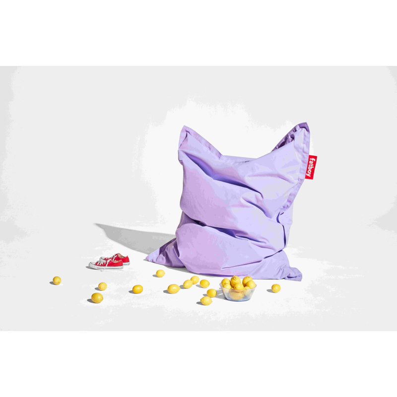 Lilac Soft Plush Cotton Bean Bag Chair with Removable Cover