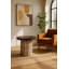 Table d'appoint en bois d'acacia et carrelage