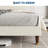 Platform Bed Frame with Headboard, Comfy Corduroy Upholstered Bed Frame with Wooden Slats Support, No Box Spring Needed-855076890-855076895