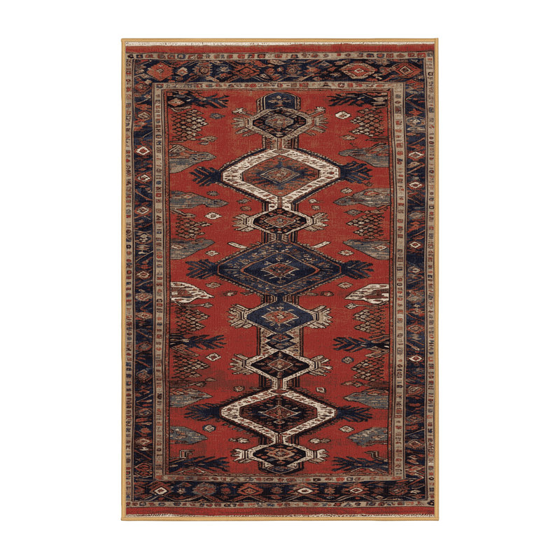 Tapis brun turc lavable à la machine, Rectangulaire 8 pi x 12 pi