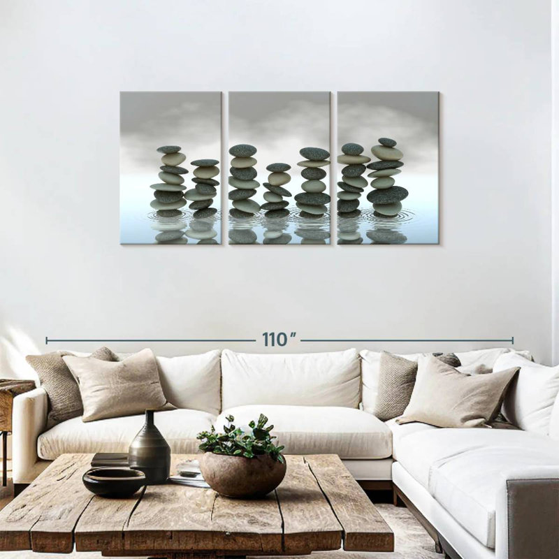  «Zen Stones», H 36 po x l 74 po