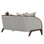 Houston Loveseat - Pebble/Walnut