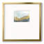 «Elowen Blue and Gold Abstract IV», reproduction d'art encadrée-88431390
