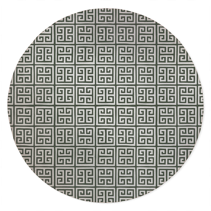 Cuddle Key Non-Slip Outdoor Rug, Round 5'