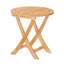 Perrie Outdoor Round Teak Side Table
