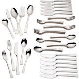 Biscayne 65 Piece 18/10 Stainless Steel Flatware Set, Service for 12