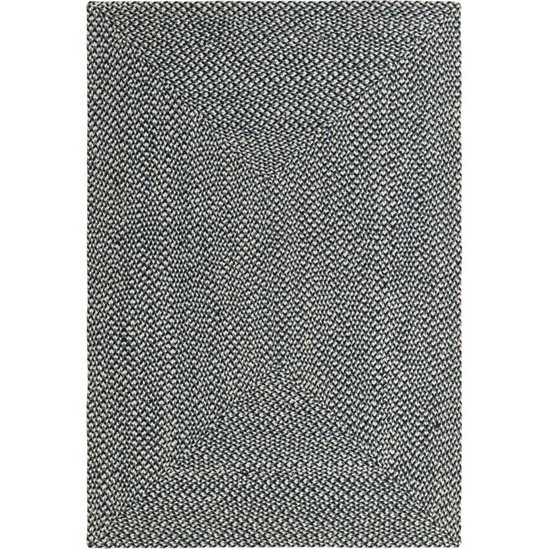Tapis contemporain bleu Aideen, Rectangle 4 pi 1 po x 6 pi 1 po