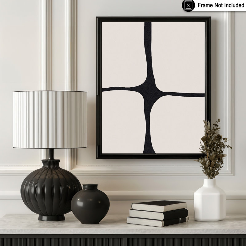 Abstrait moderne, Unframed, Poster, 12"H x 16"W