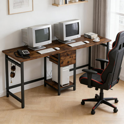 Double Office Desk,Computer Desk,Two Seat Desk,Gaming Table