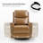 Chikako Genuine Leather Swivel Rocker Manual Recliner-70690531