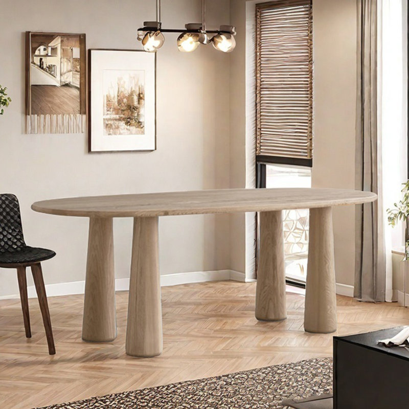 Table à manger Butter Wind Log Modern Home, H 29,53 po x L 55,12 po x l 27,56 po