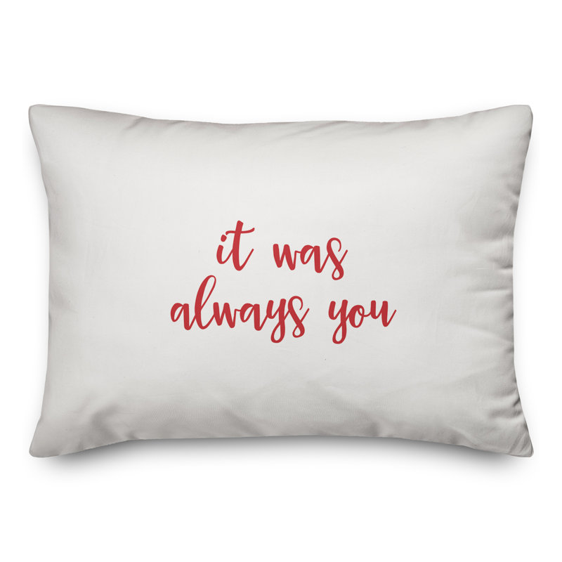  Coussin It It Always Always You, Rouge / blanc