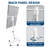 40 x 28 Inch Mobile Magnetic Rolling Whiteboard, Standing Dry Erase Board with Lockable Wheels & Height Adjustable, White for Office Classroom Home-138071569-138071566