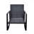 3-Piece Bistro Set Blue Patio Outdoor Rocking Chair W Cushion For Yard Garden Poolside