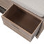Banc de rangement avec panier amovible et 2 tiroirs-786253554