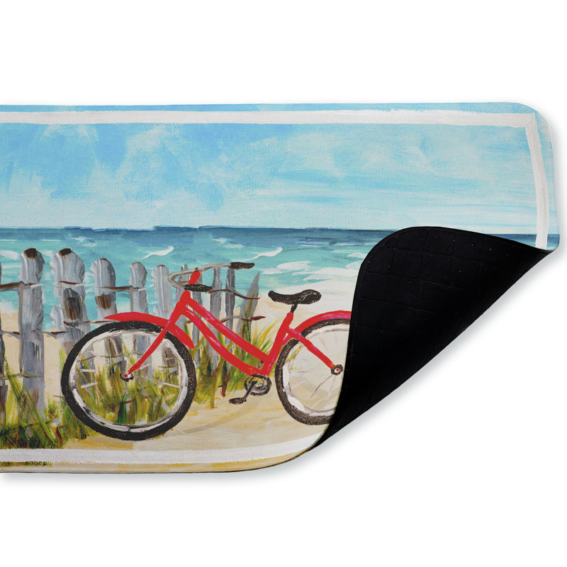 Tapis de sol Coastal Rides on Bicycle, Coastal Rides On Bicycle