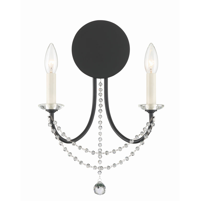 Paradiso Candle Wall Light, Matte Black