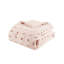 Édredon rose - détails, rembourrage, design,