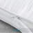 Gusseted Pillow Protector 400TC Cotton Stripe YKK Zipper Closure (White, STD)-1188979385