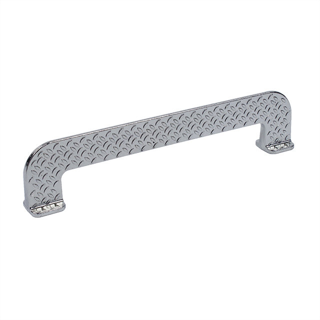 Poignée barre 6 5/16 po Diamond Plate, Nickel vieilli brillant